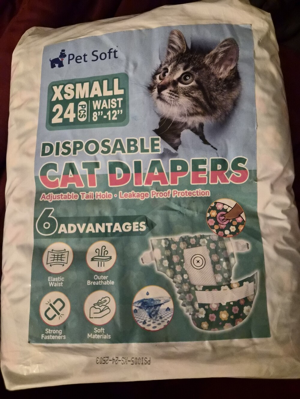 XSmall Disposable Cat Diapers - 24 Pack